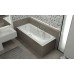 Чугунная ванна Нега 150х70 с квадратными ручками и подголовником