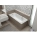 Чугунная ванна Оптима 150х70 с квадратными ручками и подголовником